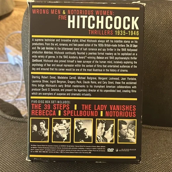Alfred Hitchcock Wrong Men & Notorious Women: Five Hitchcock Thrillers 1935-1946 - Picture 3 of 9